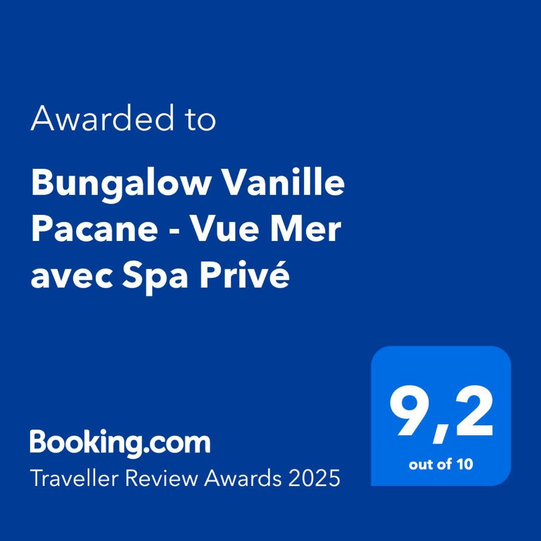 Bungalow Vanille Pacane - Vue Mer Avec Spa Prive Les Trois-Ilets Εξωτερικό φωτογραφία